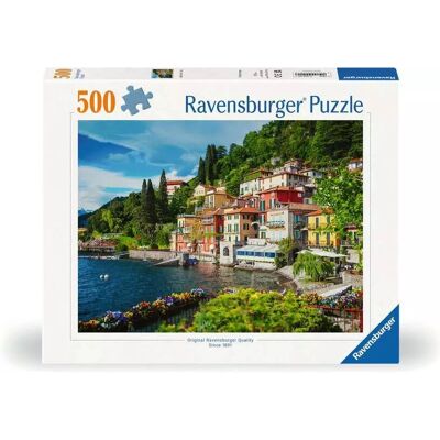 Ravensburger Lake Como, Italy Jigsaw Puzzle - 500 Pieces Ravensburger Lake Como, Italy Jigsaw Puzzle - 500 Pieces