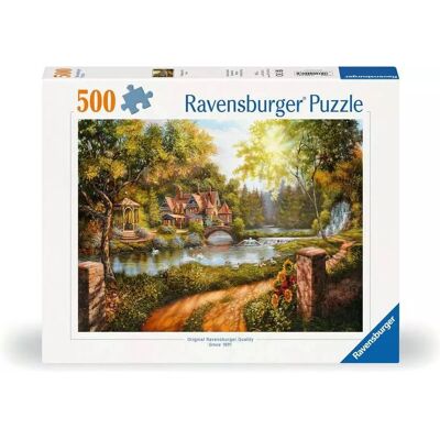Ravensburger 12000218 - Cabana na Rzece - Quebra-cabeça de 500 peças para crianças e adultos Ravensburger 12000218 - Cabana na Rzece - Quebra-cabeça de 500 peças para crianças e adultos