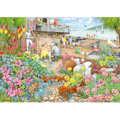 Ravensburger Beach Garden Cafe 1000-piece Puzzle - Puzzle Ravensburger Beach Garden Cafe 1000-piece Puzzle - Puzzle