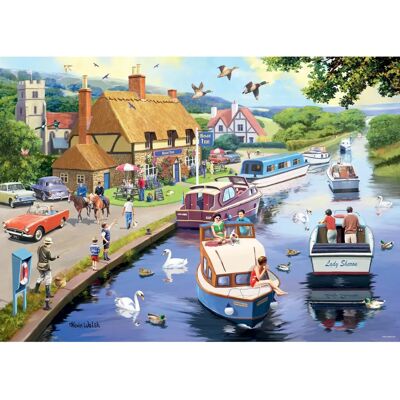 Ravensburger No.7 Evening on the River 1000-Piece Puzzle Ravensburger No.7 Evening on the River 1000-Piece Puzzle
