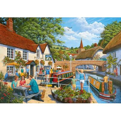 Ravensburger Waterside Tavern 1000-Piece Jigsaw Puzzle - Puzzle Ravensburger Waterside Tavern 1000-Piece Jigsaw Puzzle - Puzzle