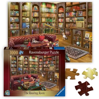 Ravensburger Läsrummet Pussel - 1000 Bitar Ravensburger Läsrummet Pussel - 1000 Bitar