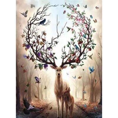 Puzzle Cerf Fantaisie Ravensburger 1000 Pièces - Type de Puzzle Puzzle Cerf Fantaisie Ravensburger 1000 Pièces - Type de Puzzle