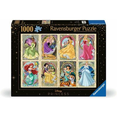 Ravensburger Art Nouveau Disney Princess Puslespil - 1000 Stykker Ravensburger Art Nouveau Disney Princess Puslespil - 1000 Stykker