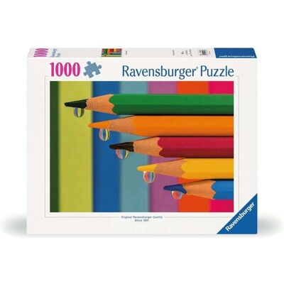Puzzle Ravensburger - 12000572 Crayons de couleur - 1000 pièces - Publicité Puzzle Ravensburger - 12000572 Crayons de couleur - 1000 pièces - Publicité