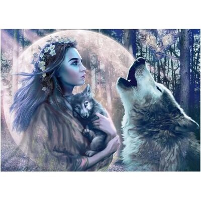 Ravensburger Magia de la Luz de la Luna 1000 Piezas - Escena Encantadora Ravensburger Magia de la Luz de la Luna 1000 Piezas - Escena Encantadora