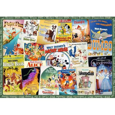 Ravensburger Disney Vintage Movie Poster Puzzle 1000 Teile - Für Erwachsene & Kinder Ravensburger Disney Vintage Movie Poster Puzzle 1000 Teile - Für Erwachsene & Kinder
