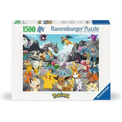 Ravensburger 12000726 - Pokémon Classics - Rompecabezas de 1500 piezas - Para 14+ - Puzzle Ravensburger 12000726 - Pokémon Classics - Rompecabezas de 1500 piezas - Para 14+ - Puzzle