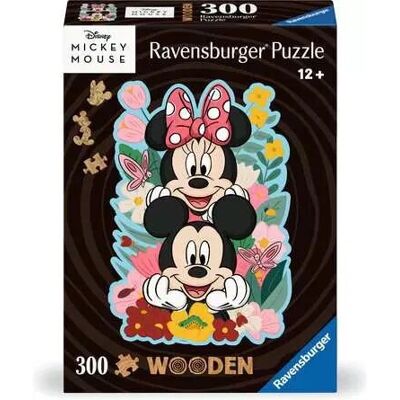 Ravensburger Disney Mickey & Minnie Wooden Puzzle - 300 Pieces - Jigsaw Puzzle Ravensburger Disney Mickey & Minnie Wooden Puzzle - 300 Pieces - Jigsaw Puzzle