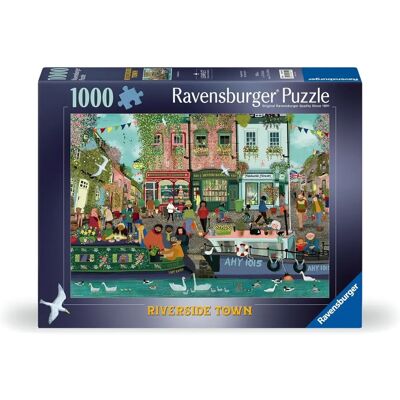 Puzzle Ravensburger Riverside Town 1000 pièces - 12+ ans Puzzle Ravensburger Riverside Town 1000 pièces - 12+ ans