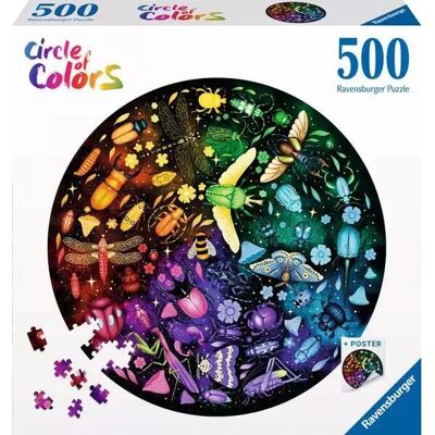 Ravensburger 12000820 Insekty Okrągła układanka 500 elementów Ravensburger 12000820 Insekty Okrągła układanka 500 elementów