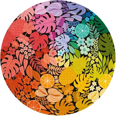 Quebra-cabeça Circular Tropical Ravensburger - 500 Peças - Quebra-cabeça para Adultos Quebra-cabeça Circular Tropical Ravensburger - 500 Peças - Quebra-cabeça para Adultos