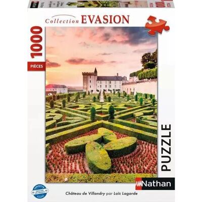Nathan 12000912 Rompecabezas - Castillo de Villandry - 1000 piezas - Puzzle relajante y educativo Nathan 12000912 Rompecabezas - Castillo de Villandry - 1000 piezas - Puzzle relajante y educativo