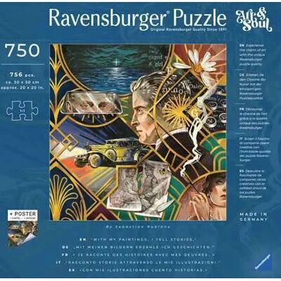 Puzzle Ravensburger 750 pièces Art & Soul Puzzle Ravensburger 750 pièces Art & Soul