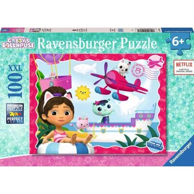 Puzzle Ravensburger Gabby's Dollhouse 100 Pièces XXL - Publicité Puzzle Ravensburger Gabby's Dollhouse 100 Pièces XXL - Publicité
