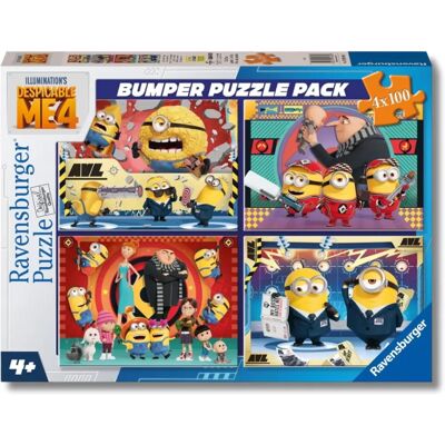 Ravensburger - Puzzle 4x100 Stuks Bumper Pack - Despicable Me Ravensburger - Puzzle 4x100 Stuks Bumper Pack - Despicable Me