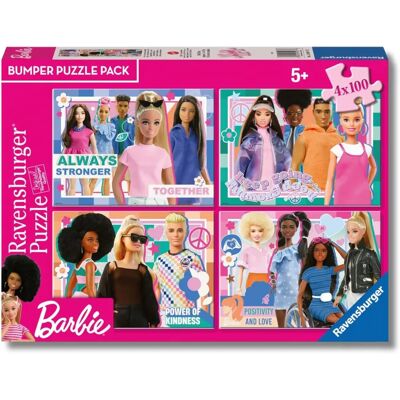Ravensburger Puzzle: Barbie Bumper Puzzle Pack - 4x100 pièces - Publicité Ravensburger Puzzle: Barbie Bumper Puzzle Pack - 4x100 pièces - Publicité