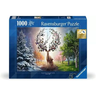 Ravensburger 12001088 Puzzle Cerf Magique - 1000 Pièces - 14+ Ans Ravensburger 12001088 Puzzle Cerf Magique - 1000 Pièces - 14+ Ans