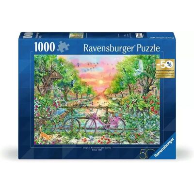 Ravensburger 12001089 Puzzle de 1000 Piezas Bicicletas en Ámsterdam Ravensburger 12001089 Puzzle de 1000 Piezas Bicicletas en Ámsterdam