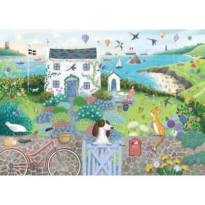 Ravensburger Coastal Cottage 1000 Piece Jigsaw Puzzle - Coastal Cottage - Puzzle Ravensburger Coastal Cottage 1000 Piece Jigsaw Puzzle - Coastal Cottage - Puzzle