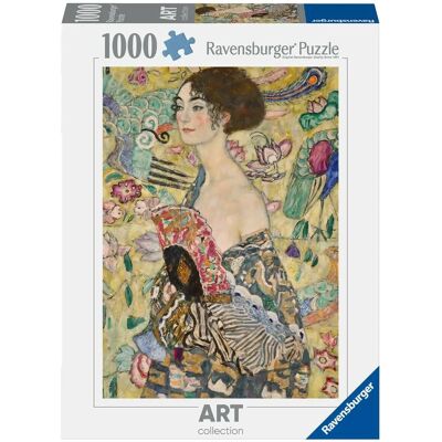 Ravensburger - Rompecabezas Klimt: Dama con el Ventaglio - 1000 Piezas - Colección de Arte Ravensburger - Rompecabezas Klimt: Dama con el Ventaglio - 1000 Piezas - Colección de Arte