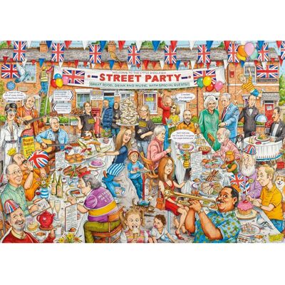 Ravensburger Puzzle 1000 - Royal Collection Street Party Puzzle Ravensburger Puzzle 1000 - Royal Collection Street Party Puzzle