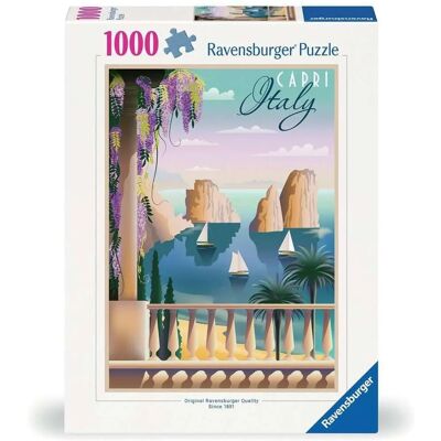Puzzle Ravensburger 12001209 - Carte postale de Capri - 1000 pièces pour adultes et enfants à partir de 14 ans Puzzle Ravensburger 12001209 - Carte postale de Capri - 1000 pièces pour adultes et enfants à partir de 14 ans