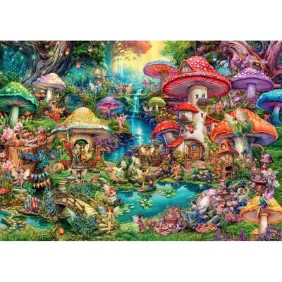 Puzzle Merry Mushroom Village Ravensburger 1000 pièces Puzzle Merry Mushroom Village Ravensburger 1000 pièces