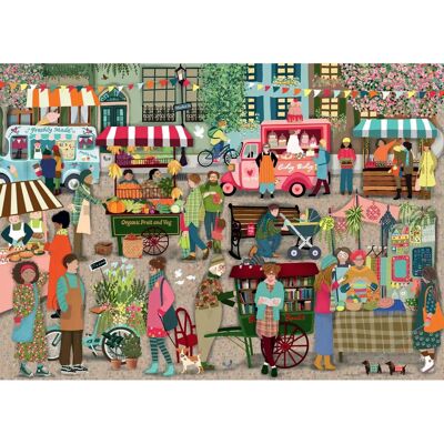 Ravensburger Street Market 1000 Pieces Puzzle - Jigsaw Puzzle Ravensburger Street Market 1000 Pieces Puzzle - Jigsaw Puzzle