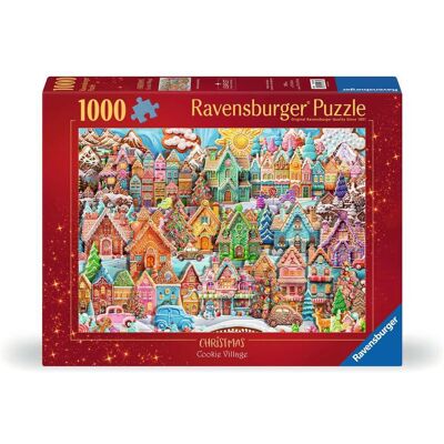 Ravensburger Christmas Cookie Village 1000 Piece Jigsaw Puzzle Ravensburger Christmas Cookie Village 1000 Piece Jigsaw Puzzle