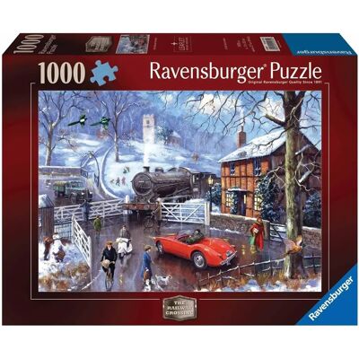 Ravensburger Railway Crossing Jigsaw Puzzle - 1000 Pieces Ravensburger Railway Crossing Jigsaw Puzzle - 1000 Pieces