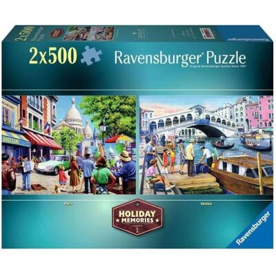 Ravensburger Holiday Memories 500 Pieces - Jigsaw Puzzle Ravensburger Holiday Memories 500 Pieces - Jigsaw Puzzle