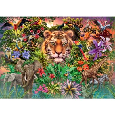 Ravensburger Jungle Tiger Puzzle - 1000 Pieces Ravensburger Jungle Tiger Puzzle - 1000 Pieces
