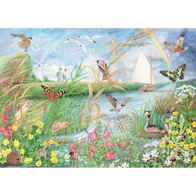Ravensburger Norfolk Broads 1000 Piece Puzzle - Jigsaw Puzzle Ravensburger Norfolk Broads 1000 Piece Puzzle - Jigsaw Puzzle