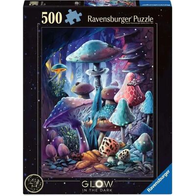 Puzzle dla dorosłych Ravensburger 500 elementów - Grzyby pod światłem księżyca Puzzle dla dorosłych Ravensburger 500 elementów - Grzyby pod światłem księżyca