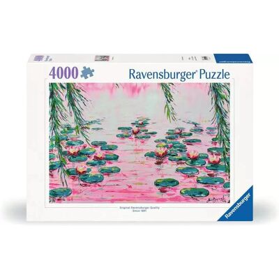 Ravensburger 4000 Teile Puzzle Pink Wasserlilien Landschaft Ravensburger 4000 Teile Puzzle Pink Wasserlilien Landschaft
