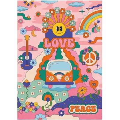 Nathan Ravensburger 1000-delars Hippie-pussel - Pussel för vuxna Nathan Ravensburger 1000-delars Hippie-pussel - Pussel för vuxna