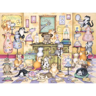Ravensburger Crazy Cats Tabby & Co 500-palapeli - Crazy Cats Ravensburger Crazy Cats Tabby & Co 500-palapeli - Crazy Cats