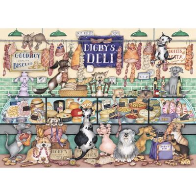 Ravensburger Dapper Dogs Digby's Deli - Jigsaw Puzzle - 1000 Pieces Ravensburger Dapper Dogs Digby's Deli - Jigsaw Puzzle - 1000 Pieces