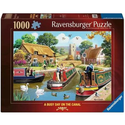 Ravensburger A Busy Day on the Canal 1000 Pieces - Jigsaw Puzzle Ravensburger A Busy Day on the Canal 1000 Pieces - Jigsaw Puzzle