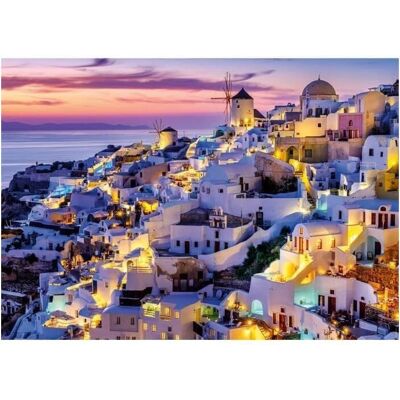 Nathan Puzzle - Sonnenuntergang Santorini - 1500 Teile - Entspannende Aktivität Nathan Puzzle - Sonnenuntergang Santorini - 1500 Teile - Entspannende Aktivität
