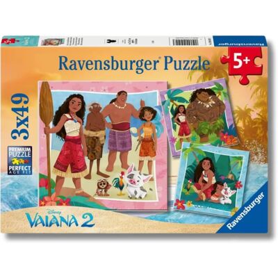 Ravensburger Puzzle - Disney Vaiana 2 - 3x49 Teile - Für Kinder 5+ Ravensburger Puzzle - Disney Vaiana 2 - 3x49 Teile - Für Kinder 5+