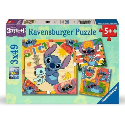 Ravensburger 12004114 Puzzle Disney Stitch - 3x49 pièces Ravensburger 12004114 Puzzle Disney Stitch - 3x49 pièces