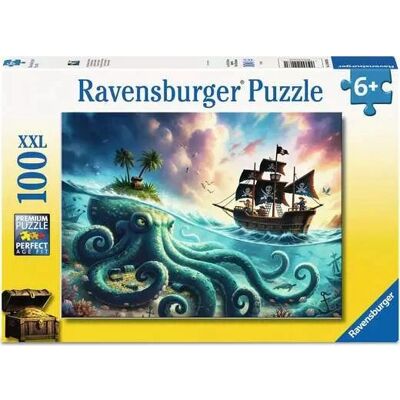 Ravensburger - Pirate Treasure - 100 XXL - Jigsaw Puzzle Ravensburger - Pirate Treasure - 100 XXL - Jigsaw Puzzle