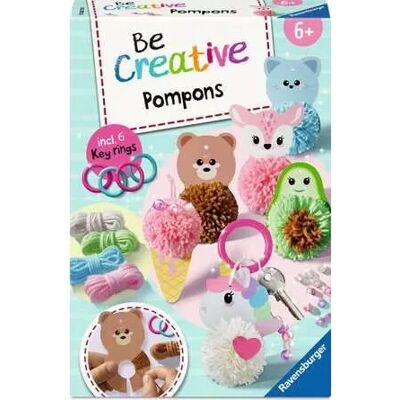 Ravensburger Be Creative! Midi - PonPon Kawaii Portachiavi - toy Ravensburger Be Creative! Midi - PonPon Kawaii Portachiavi - toy