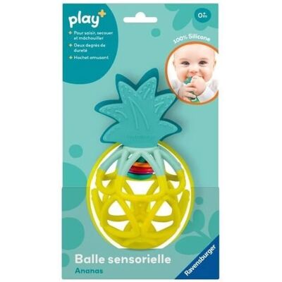 Ravensburger -PLAY+ - Balle sensorielle Ananas - Dès 6 mois - Jouet bébé Ravensburger -PLAY+ - Balle sensorielle Ananas - Dès 6 mois - Jouet bébé