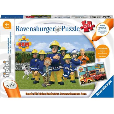 Ravensburger tiptoi Fireman Sam Puzzle 2x24 pcs - Jigsaw puzzle Ravensburger tiptoi Fireman Sam Puzzle 2x24 pcs - Jigsaw puzzle