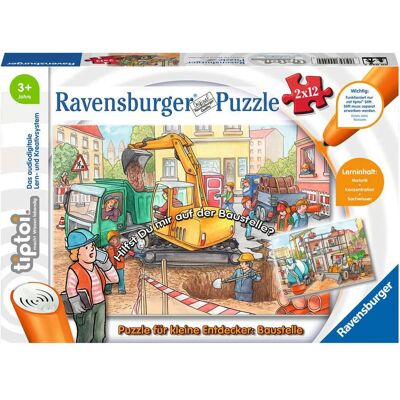tiptoi 00.000.049 Baustelle Puzzle 24 Stück - Lernspiel tiptoi 00.000.049 Baustelle Puzzle 24 Stück - Lernspiel