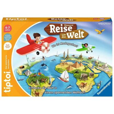 Ravensburger tiptoi Spiel - Unsere Reise um die Welt - Lernspiel ab 4 Jahren Ravensburger tiptoi Spiel - Unsere Reise um die Welt - Lernspiel ab 4 Jahren