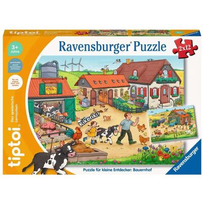 Ravensburger Tiptoi Bauernhof Puzzle für Kinder - 24 Teile, Interaktiv Lernen Ravensburger Tiptoi Bauernhof Puzzle für Kinder - 24 Teile, Interaktiv Lernen